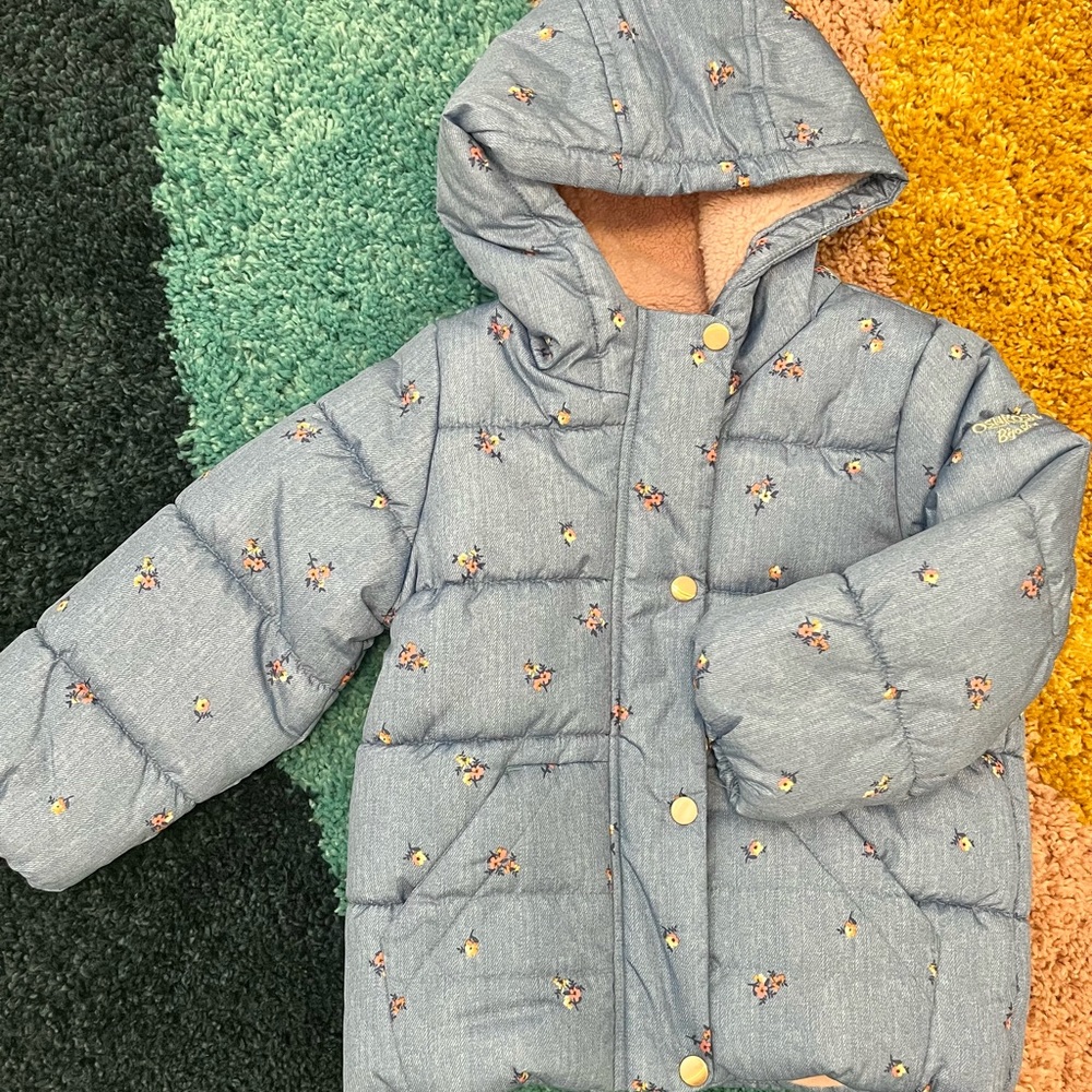 Osh Kosh 4T lined puffer jacket NWT